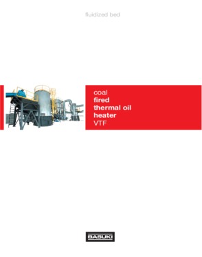 Vertical Thermal oil heaters Fluidized bed