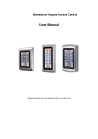 Metal waterproof standalone keypad access control