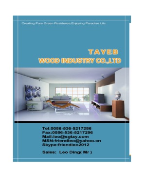 Shouguang Tayeb Wood Industry