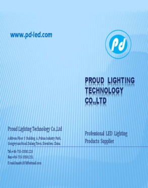 Shenzhen Proud lighting technology Co., Ltd.