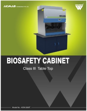 Biosafety Cabinet Class 3 Table Top