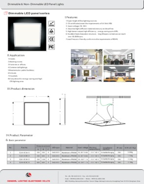 Ultra-thin 8mm LED Panel linght, Dimmable, 5years warranty