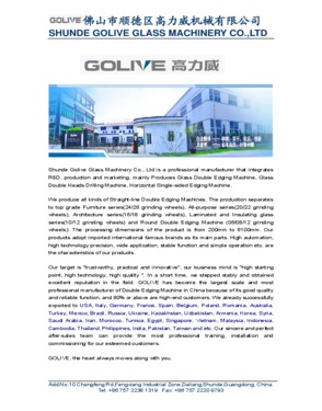 Shunde Golive Glass Machinery Co., Ltd