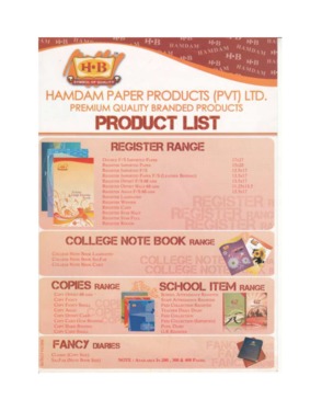 Hamdam Paper Products (Pvt) Ltd.