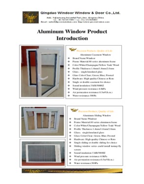 Qingdao windoor window & door Co., Ltd