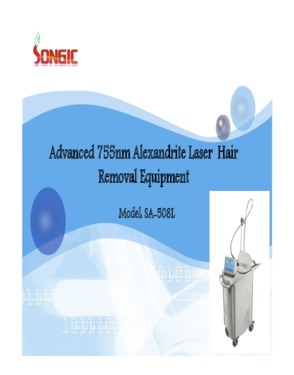 755nm Alexandrite Laser Hair Removal Machine