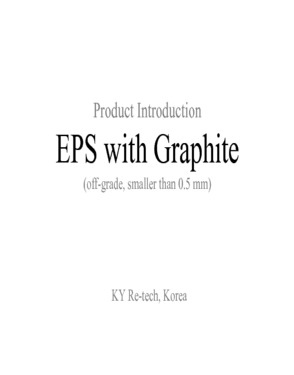 EPS Material, EPS Black Material, EPS with Graphite off spec