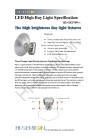 High-Efficiency 70W highbay lights LED with beam angel 45D 120D for indoor using