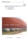 Salvage and refloating rubber air airbag
