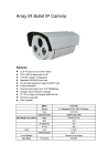 IPC-EF20  2.0 Megapixel Array IR Bullet IP Camera