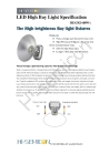 High-Efficiency 5000 - 6000K 100W LED high bay lights for exhibition with CE, ROHS and SAA