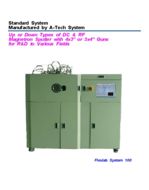 Standard Magnetron Sputter with 4x3" or 3x4" Guns