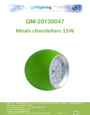 LED Meal Chandeliers light