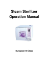 Dental Steam Autoclave Sterilizer with Printer