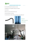 extraction arms for industrial fume extraction system