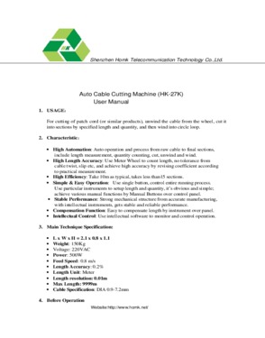 Full automati cable cutting machine