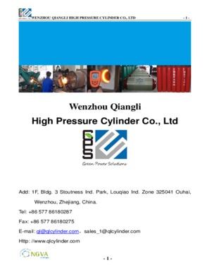 Wenzhou Qiangli High Pressure Cylinder Co., Ltd