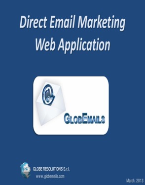 GlobEmails Email Marketing and Mailing Lists by Globe Resolutions Srl