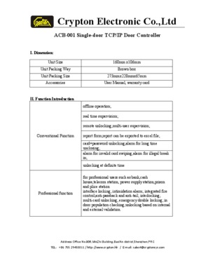 Access Control Board, Access Control Panel, Access Control Unit, 2 door controller