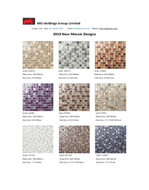 15*15mm mini decorative mosaic tile