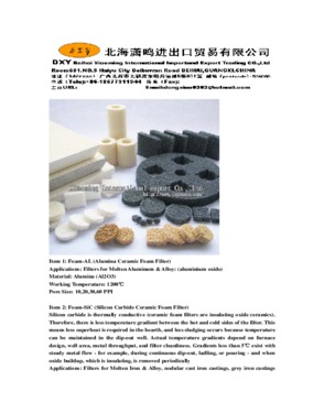 SiC Ceramic Foam Filter