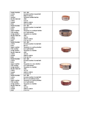 Pure leather Belt Manufacturer 