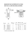 FLAT HEAD RIVET NUT, CLOSED END