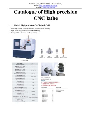 High precision CNC lathe machine