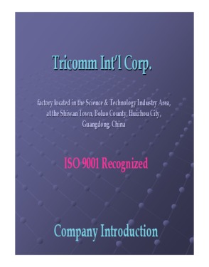 Tricomm International Corp.