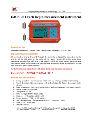 DJCS-05 Crack Depth measurement instrument