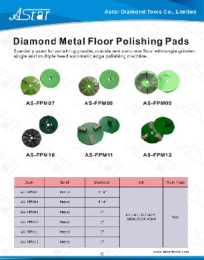 Diamond Metal Floor Polishing Pads