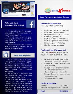 SME Basic Facebook Marketing Service