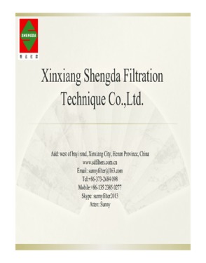 Xinxiang Shengda Filtration Technique Co., Ltd