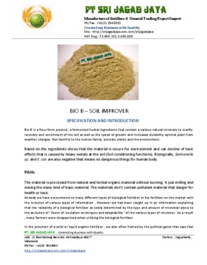 Bio B Soil Improver Available For Sale