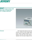 SVC single phase voltage stabilizer