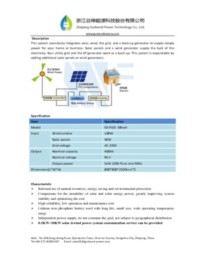 Solar and Wind Power System