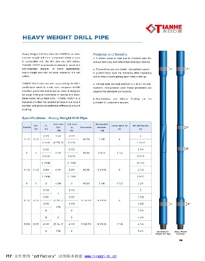 Heavy weight drill pipe