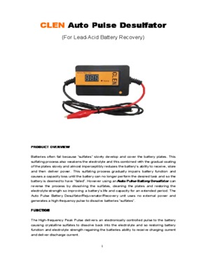 Auto pulse battery desulfator battery regenerator