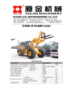 forklift loader/crane/hoist