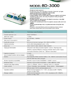 Syringe Pump Model:BD-3000