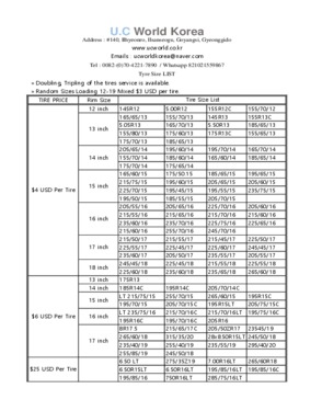 South Korea  Used  Car  Tires  .13"-22" .