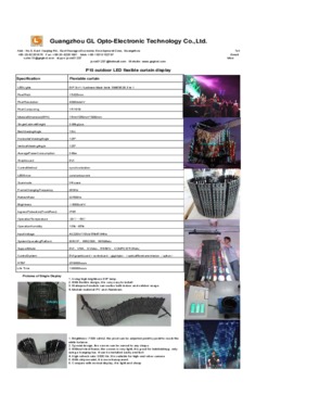 Outdoor P15.625 Flexible LED curtain display