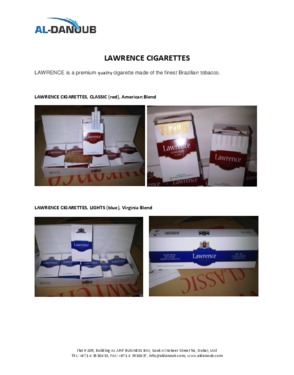 Lawrence Cigarettes (American Blend)