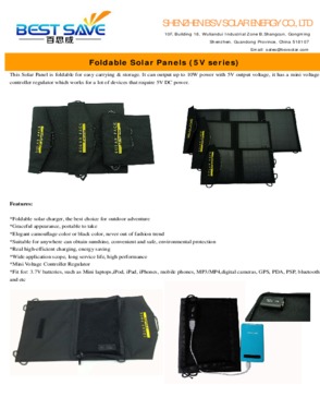 Foldable Solar Panels (5V series)