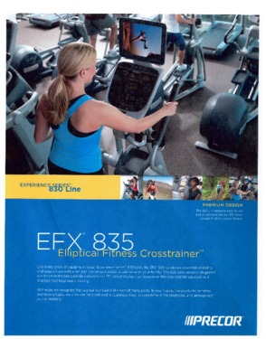 PRECOR EFX 835 Elliptical Fitness Crosstrainer Exercise Equipment