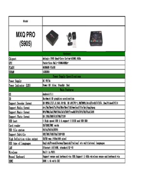 TV BOX MXQ PRO (S905)