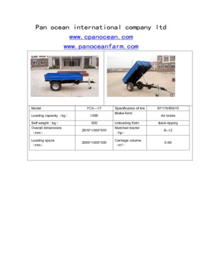 mini trailer 1 ton