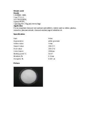 Rubber grade Stearic acid