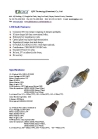 3W LED Candle Bulb with 5, 500 to 6, 500K CCT, 120-degree Beam Angle and