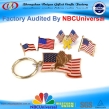 Patriotic gold metal lapel pins/Keychain/American eagle flags